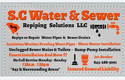 S.C Water&Sewer Repiping Solutions LLC best Plumber in Hartsville South Carolina